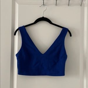 F21 Blue Crop Top